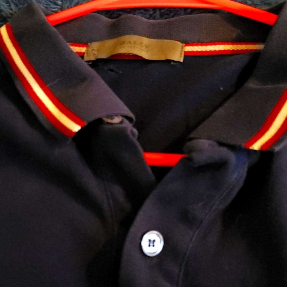 Bally Size 40 Polo Short Sleeve Shirt